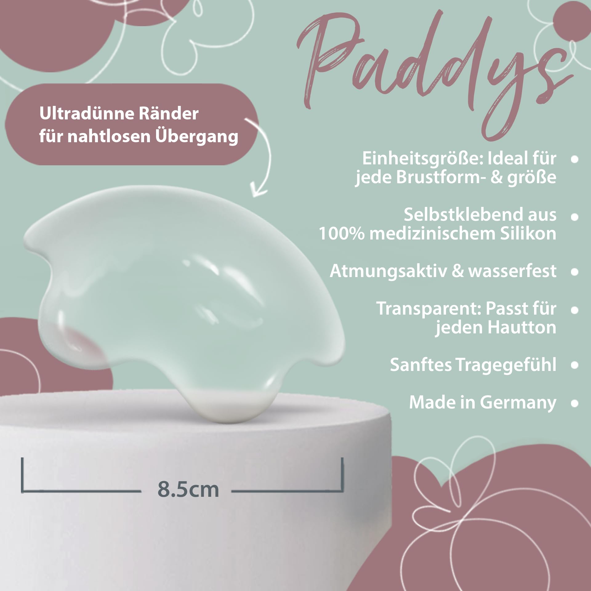 theraline-paddys-nippelpads-transparent-8-5-cm-silikon image 2