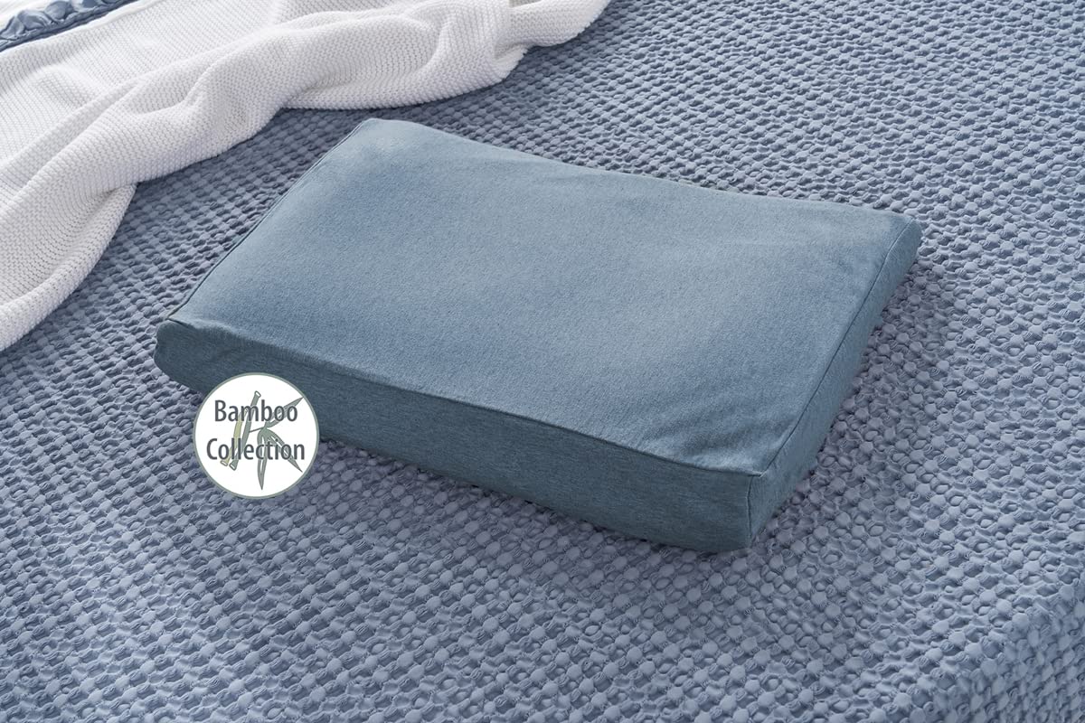theraline-das-kinderkopfkissen-bezug-melange-blau-grau-kissenbezug image 3