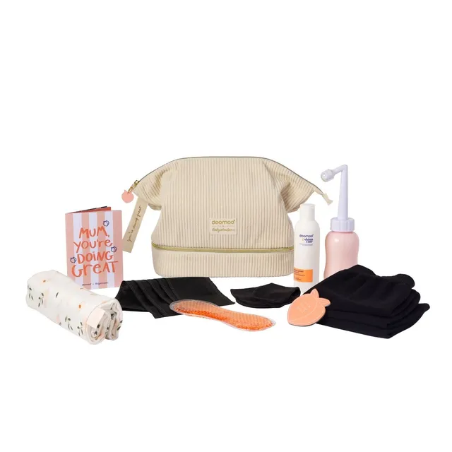 doomoo-mommy-vanity-wochenbett-set-beige-mit-shortys image 1