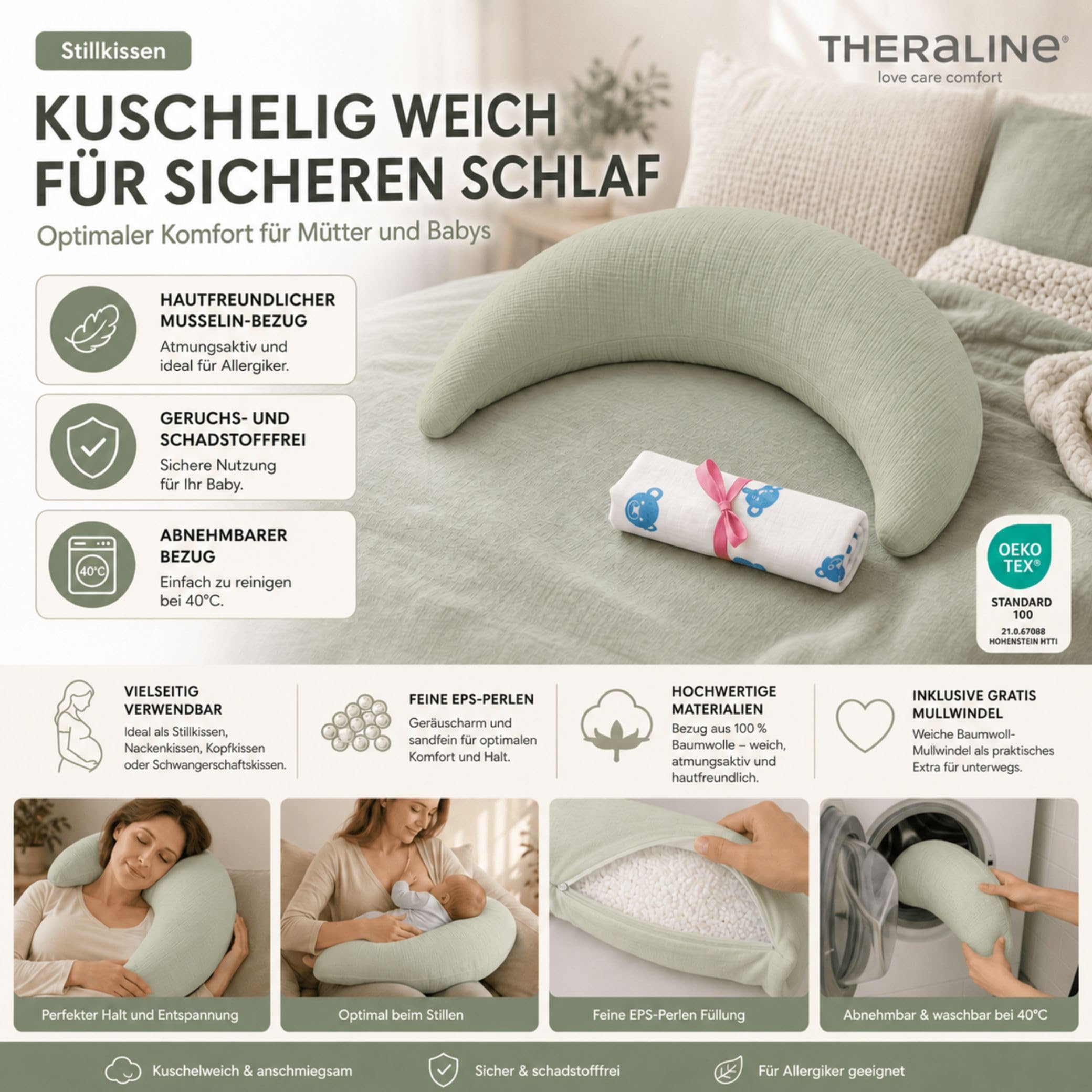 theraline-der-pl-schmond-stillkissen-salbei-mikroperlen-140cm image 4