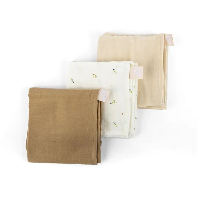 doomoo-lovely-mullt-cher-3er-set-bio-70x70-sweety-cream image 1