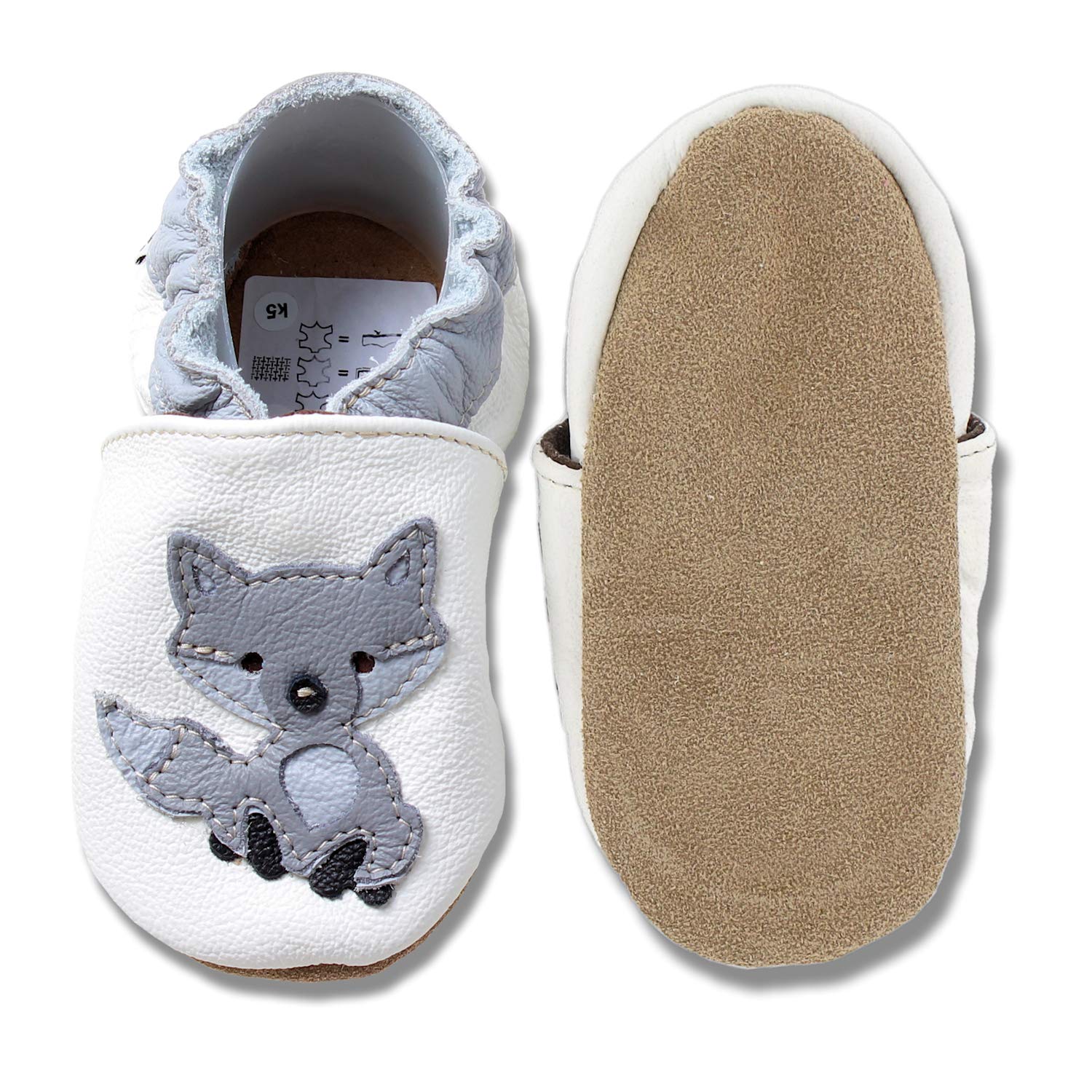 hobea-safestep-wolf-krabbelschuhe-22-23-leder-babyschuhe image 2