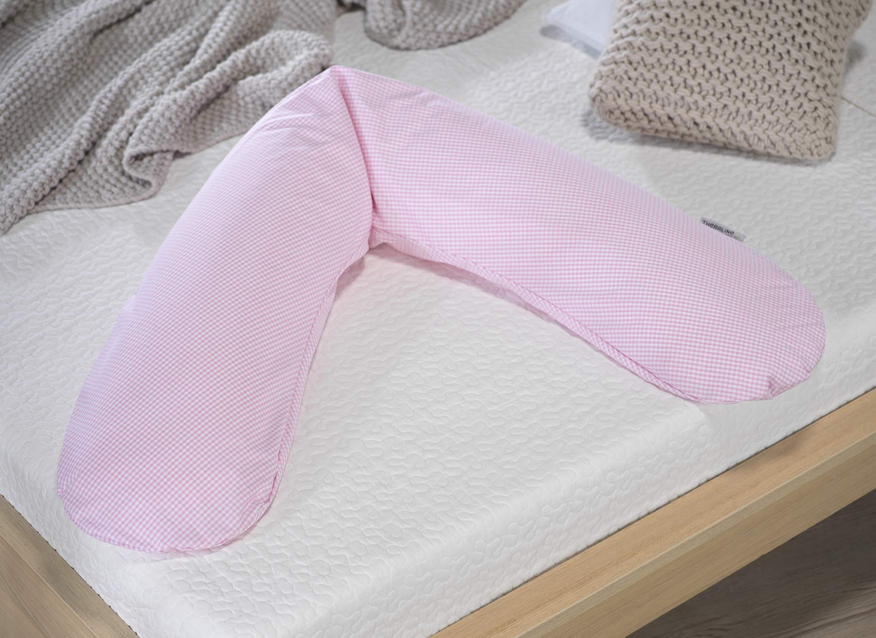 theraline-das-original-stillkissen-190-cm-vichy-karo-rosa image 2