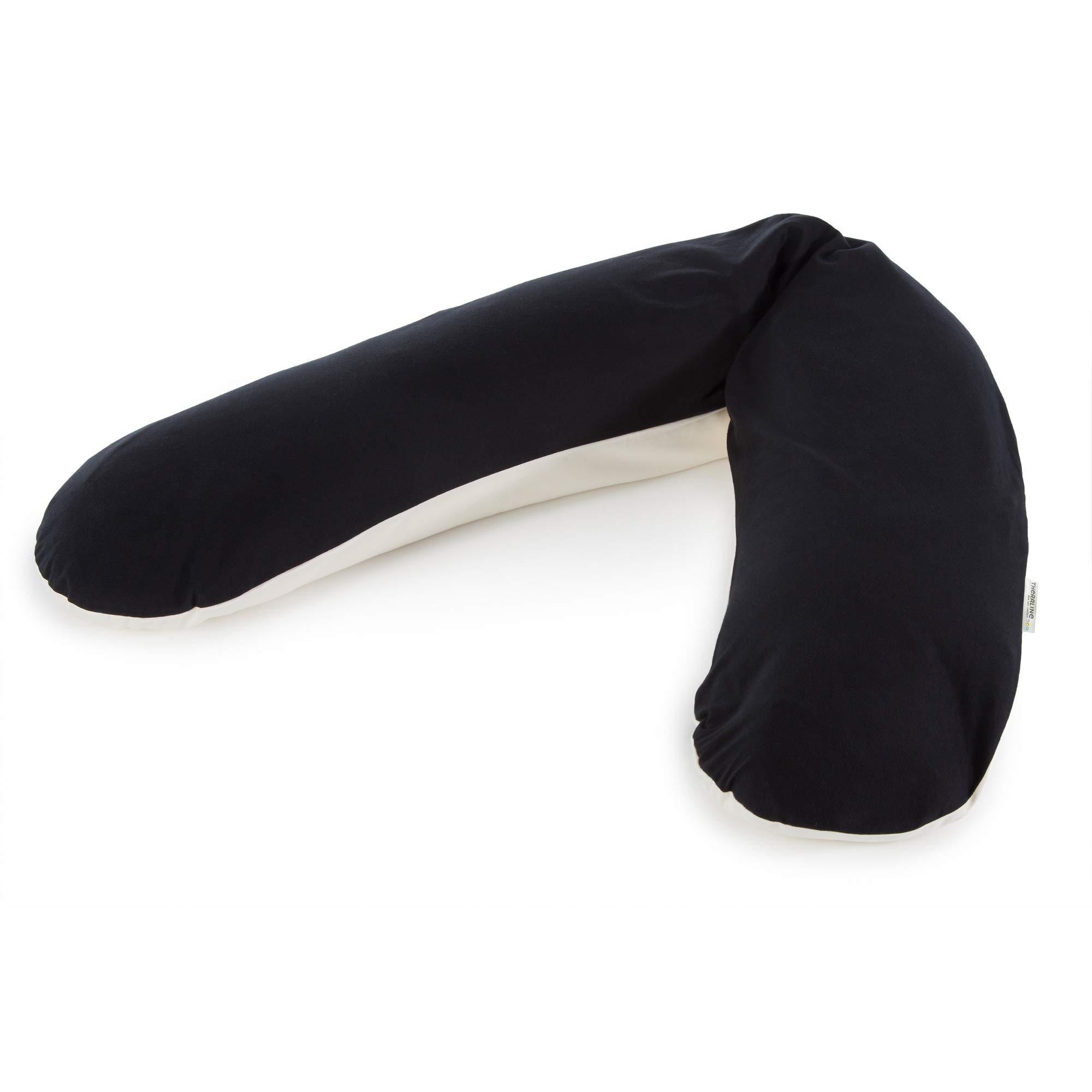 theraline-das-original-stillkissen-190cm-jersey-anthrazit-creme image 1