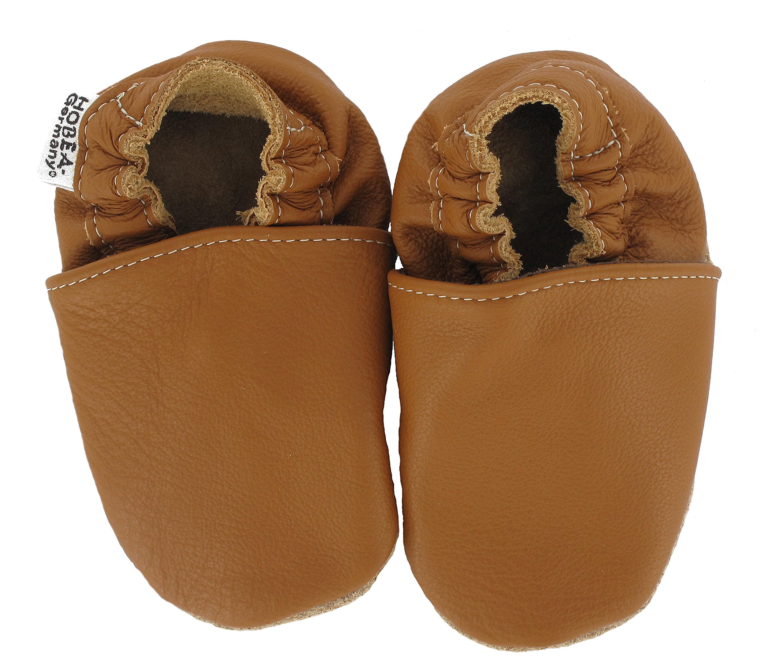 hobea-germany-safestep-krabbelschuhe-uni-nougat-26-27 image 1