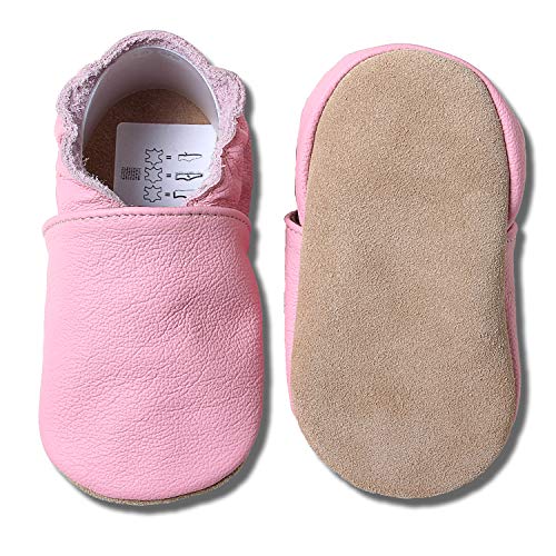 hobea-germany-safestep-krabbelschuhe-uni-rosa-20-21-lederschuhe image 5
