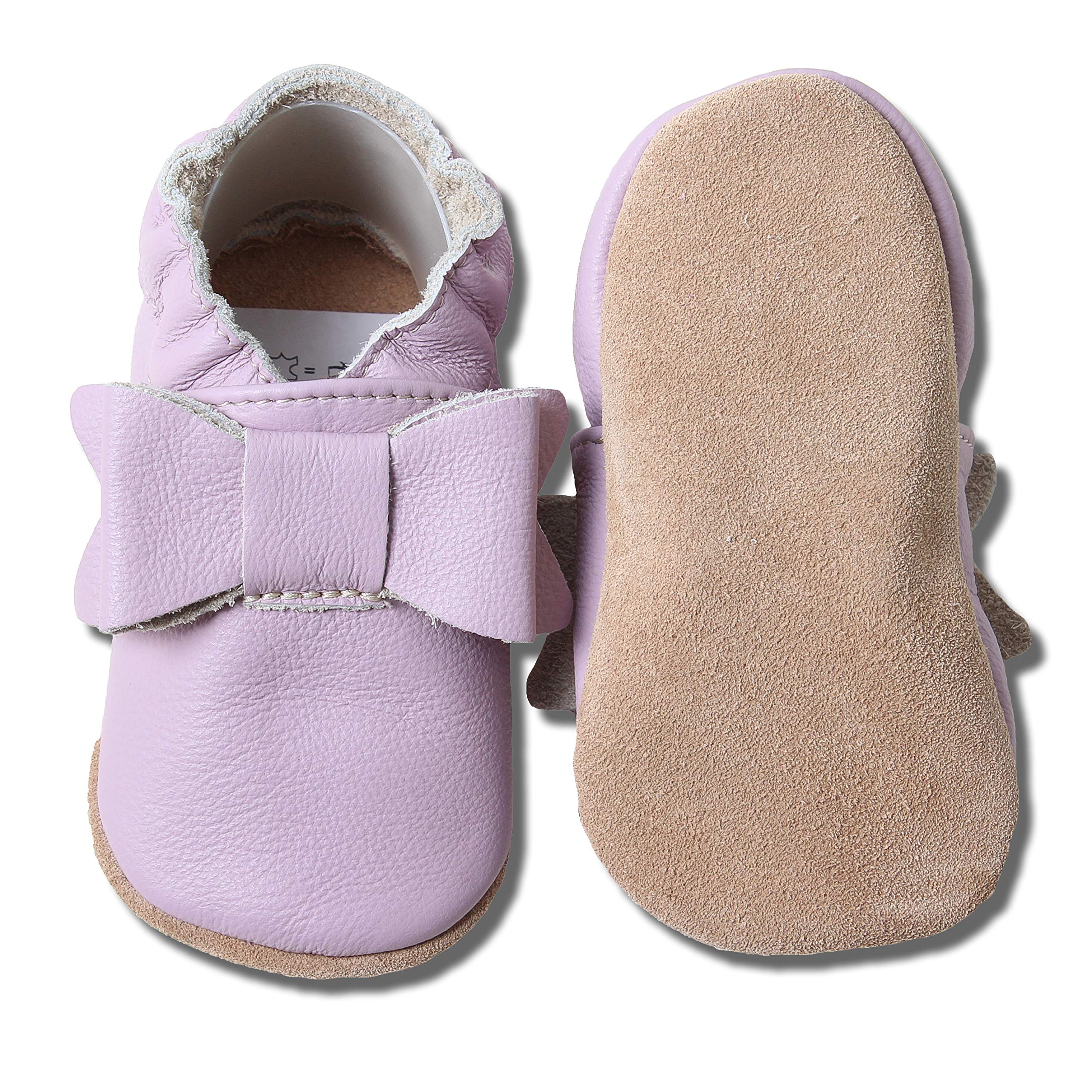 hobea-germany-safestep-krabbelschuhe-schleife-lila-24-25-leder image 2