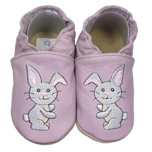 hobea-germany-safestep-krabbelschuhe-hase-lila-20-21-leder image 6