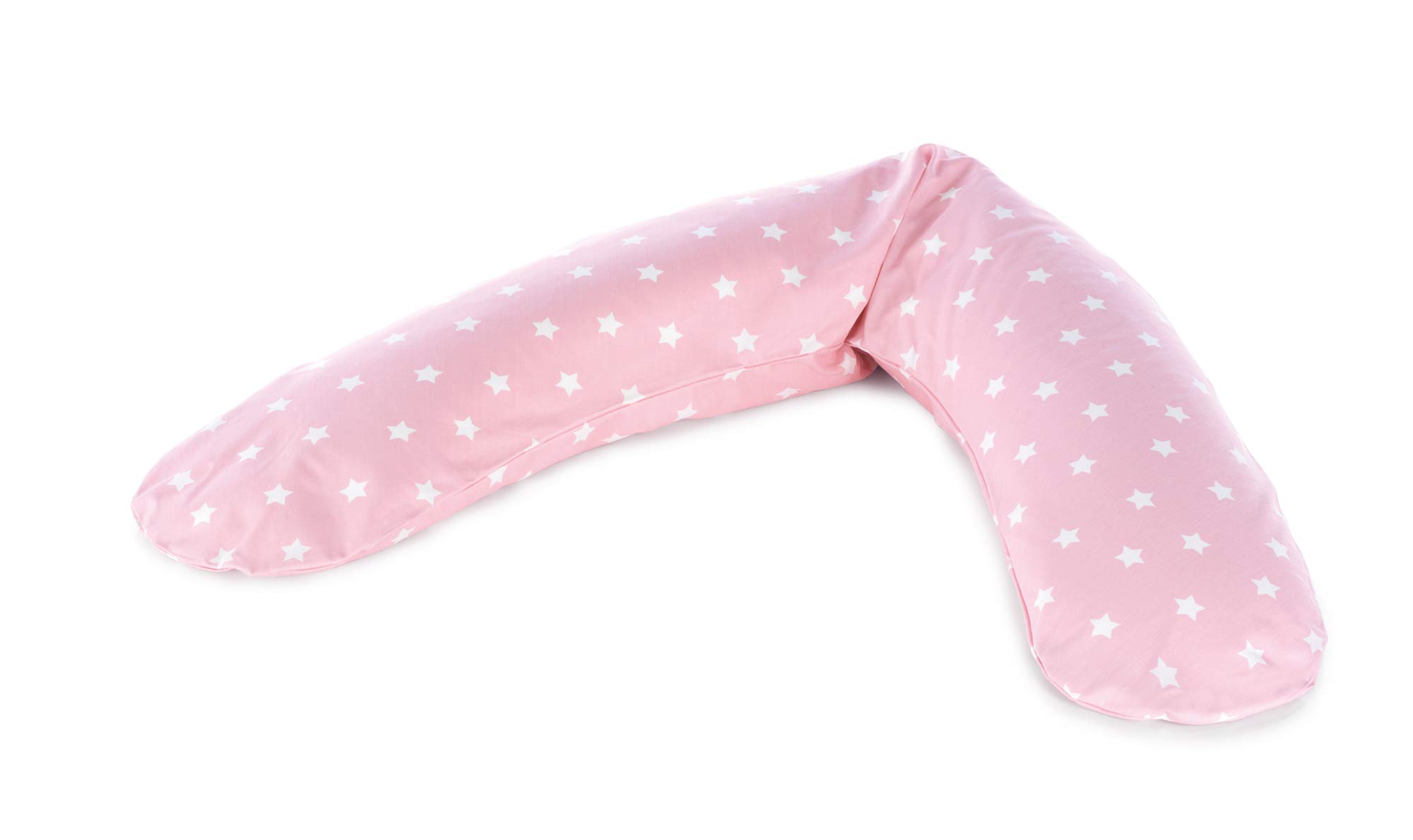 theraline-das-komfort-stillkissen-bezug-180x34-big-stars-rosa image 1