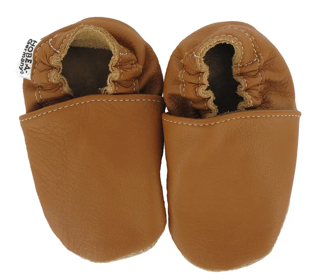 hobea-germany-safestep-krabbelschuhe-uni-nougat-26-27 image 1