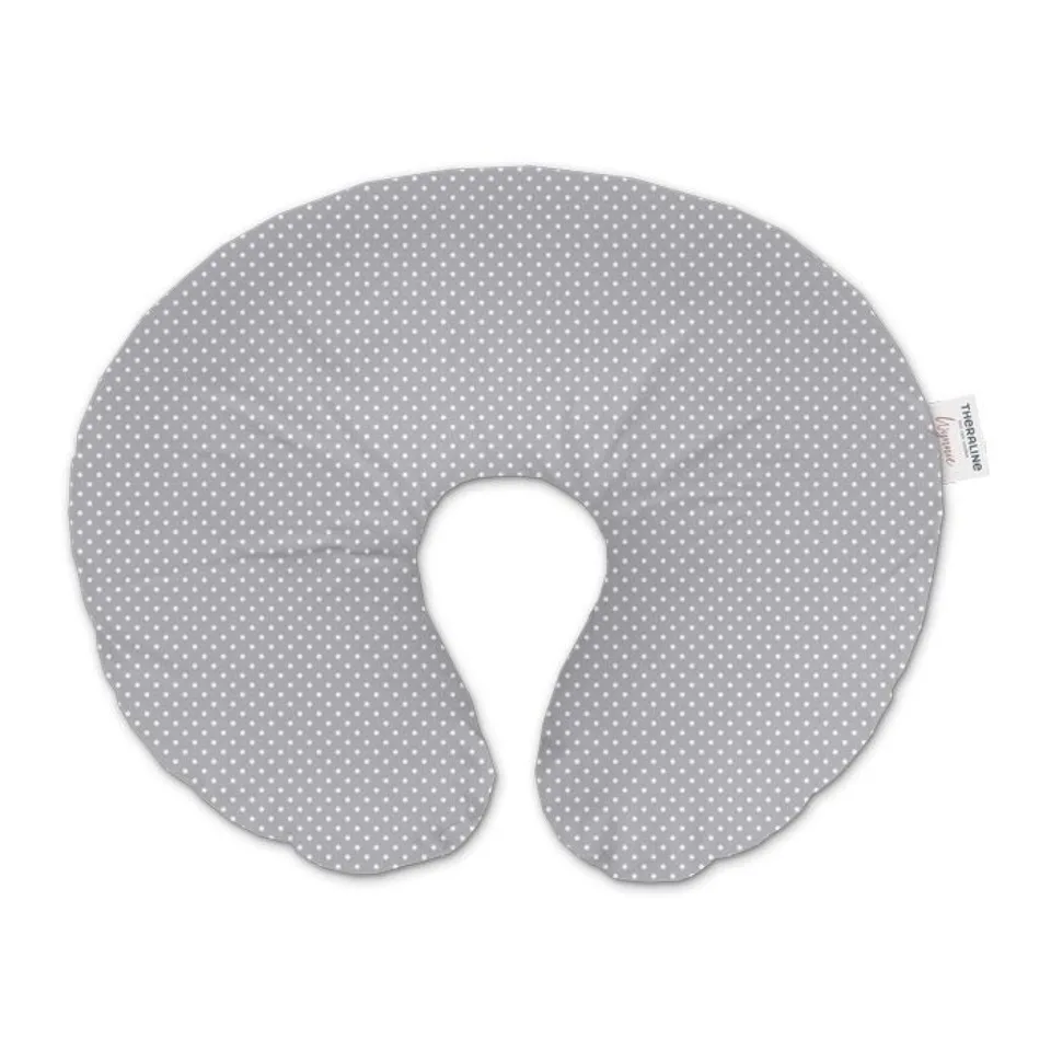 theraline-wynnie-stillkissen-140cm-punkte-grau-baumwolle image 1