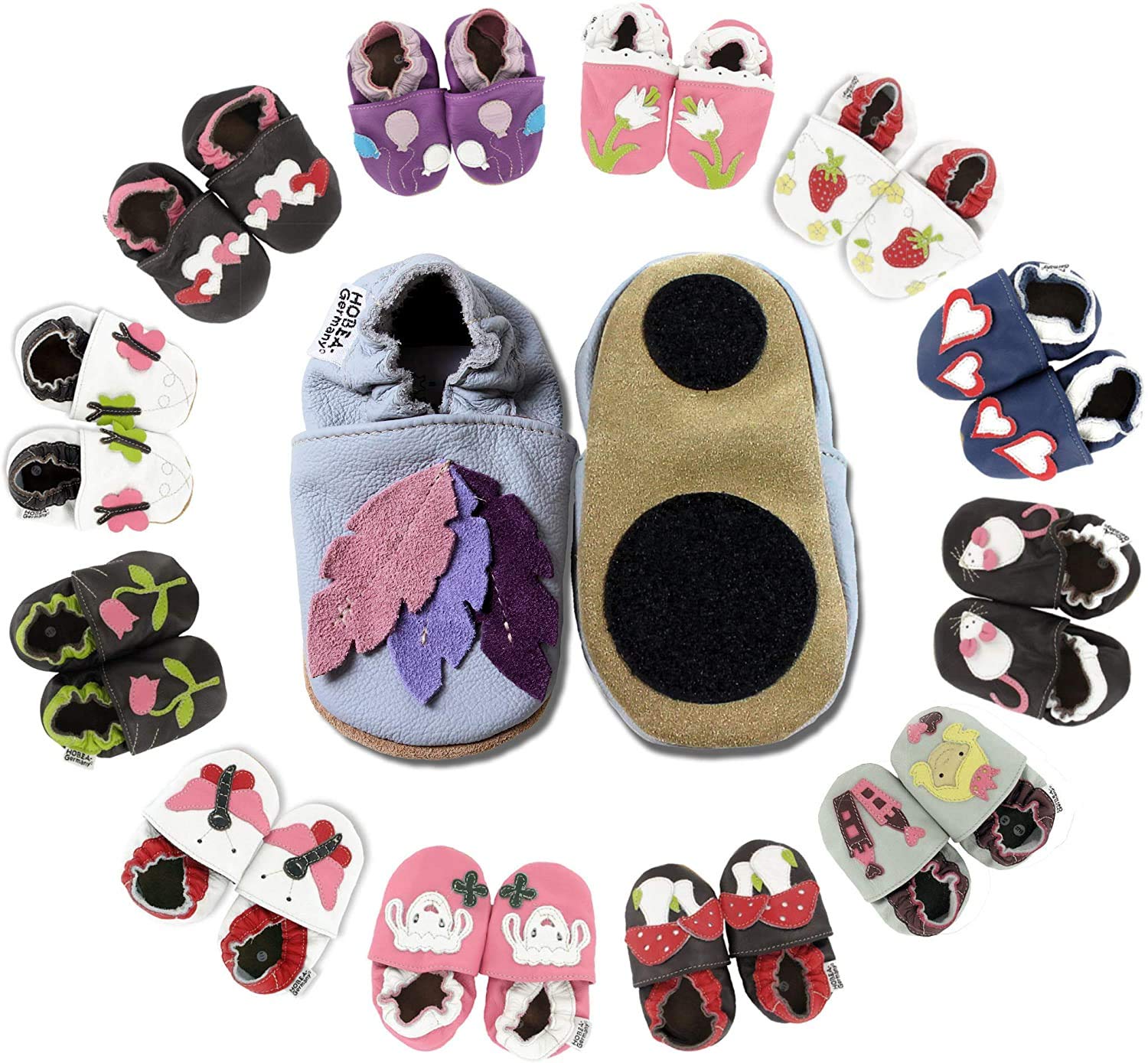 hobea-germany-safestep-lauflernschuhe-federn-grau-26-27-leder image 2