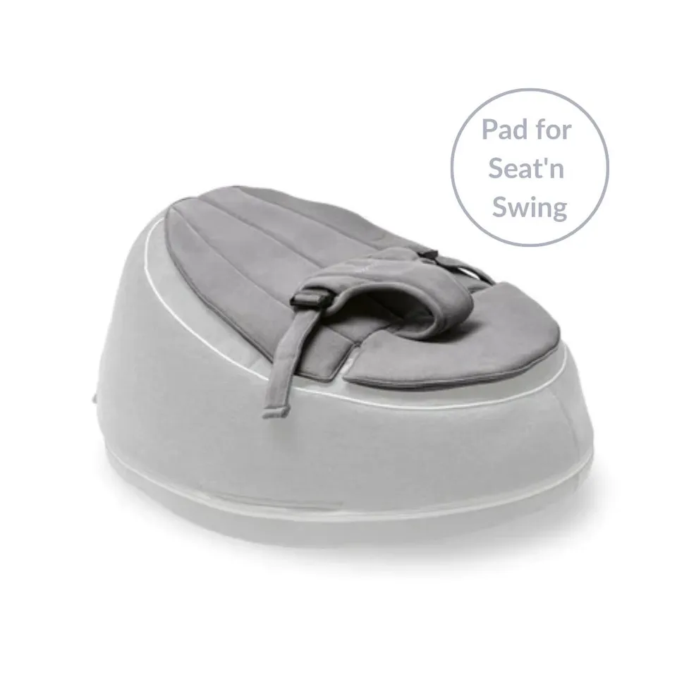 doomoo-seat-n-swing-sicherheitskissen-babyschaukel-kaki-mit-gurt image 1