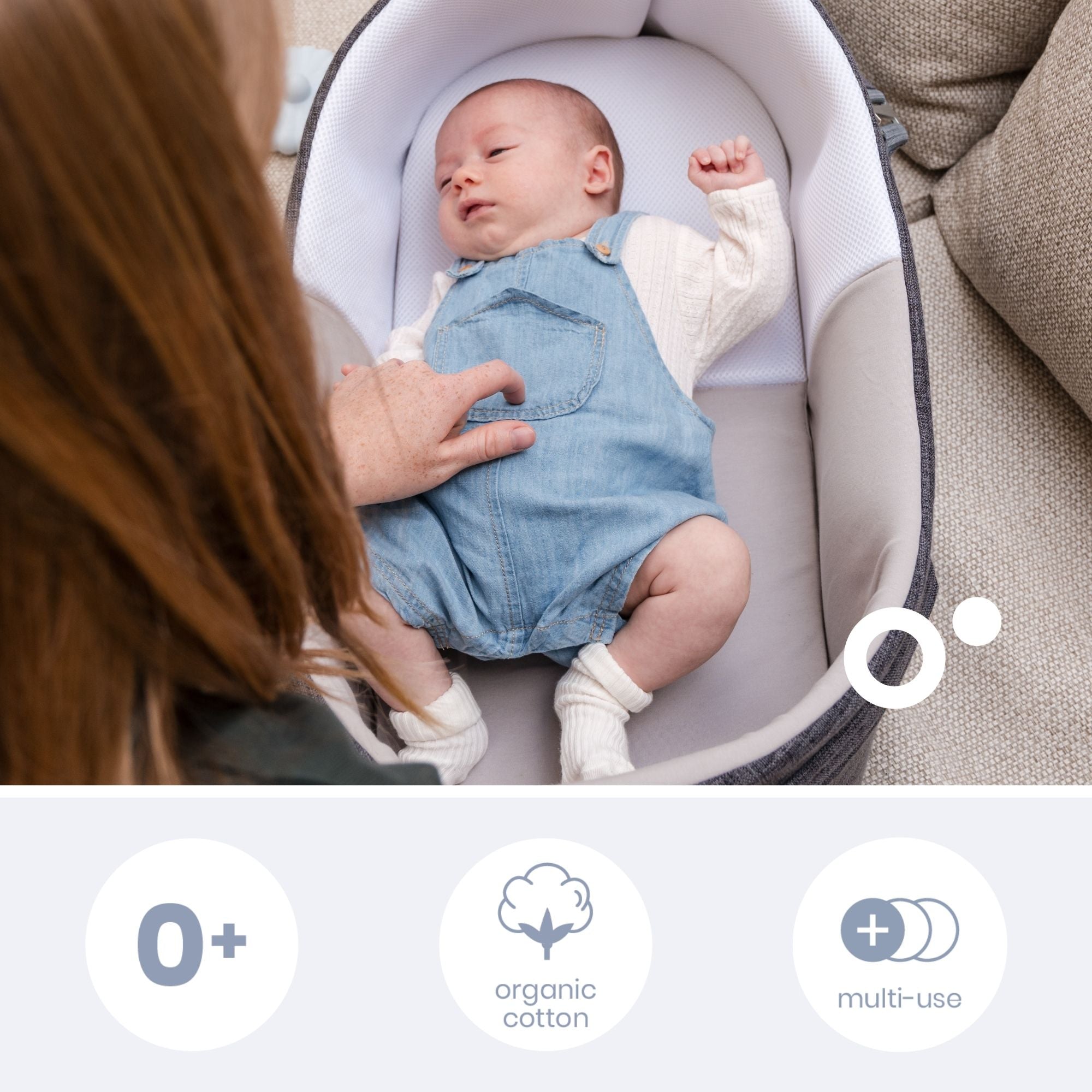 doomoo-nest-n-go-babynest-reisebett-sand-f-r-neugeborene image 7