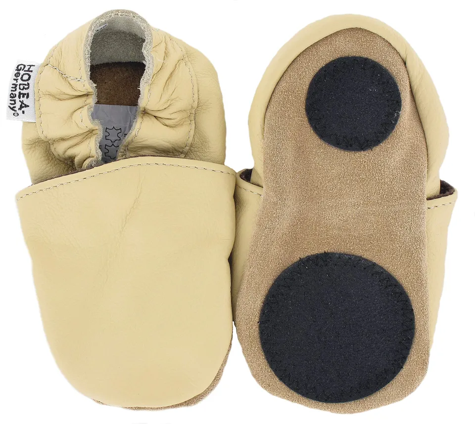 hobea-safestep-lauflernschuhe-leder-sand-26-27-rutschfest image 1