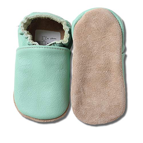 hobea-germany-safestep-krabbelschuhe-uni-mint-22-23-leder image 6