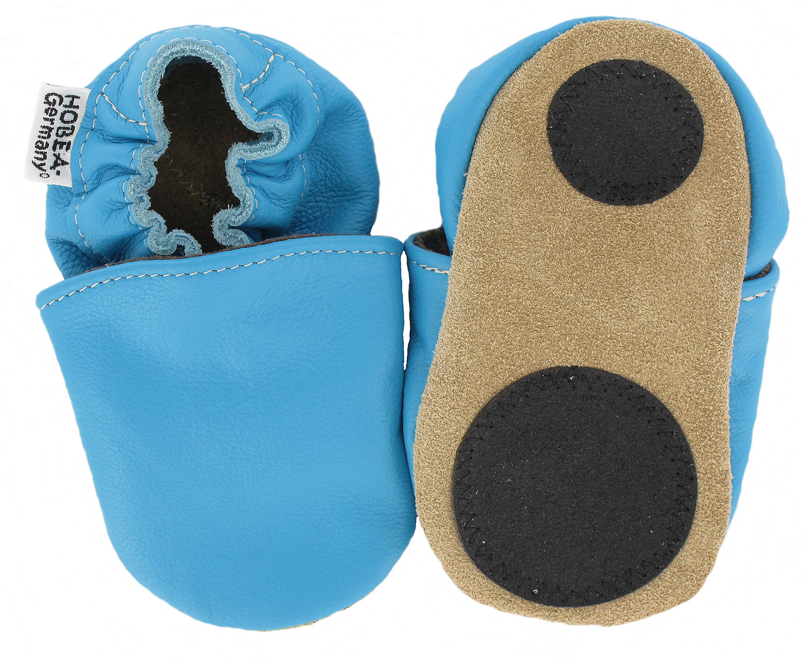 hobea-safestep-lauflernschuhe-leder-t-rkis-26-27-rutschfest image 1