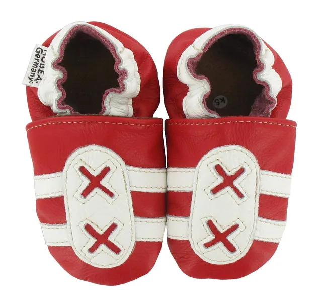 hobea-safestep-turnschuh-lauflernschuhe-rot-wei-26-27-leder image 1