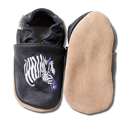 hobea-germany-safestep-krabbelschuhe-zebra-schwarz-26-27 image 4