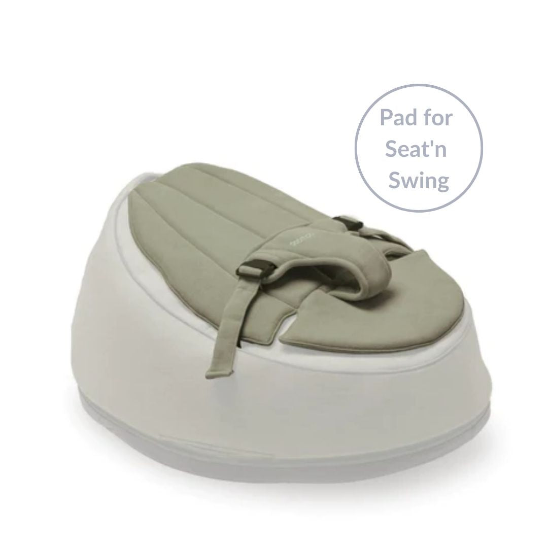 doomoo-seat-n-swing-sicherheitskissen-babyschaukel-kaki-mit-gurt image 2