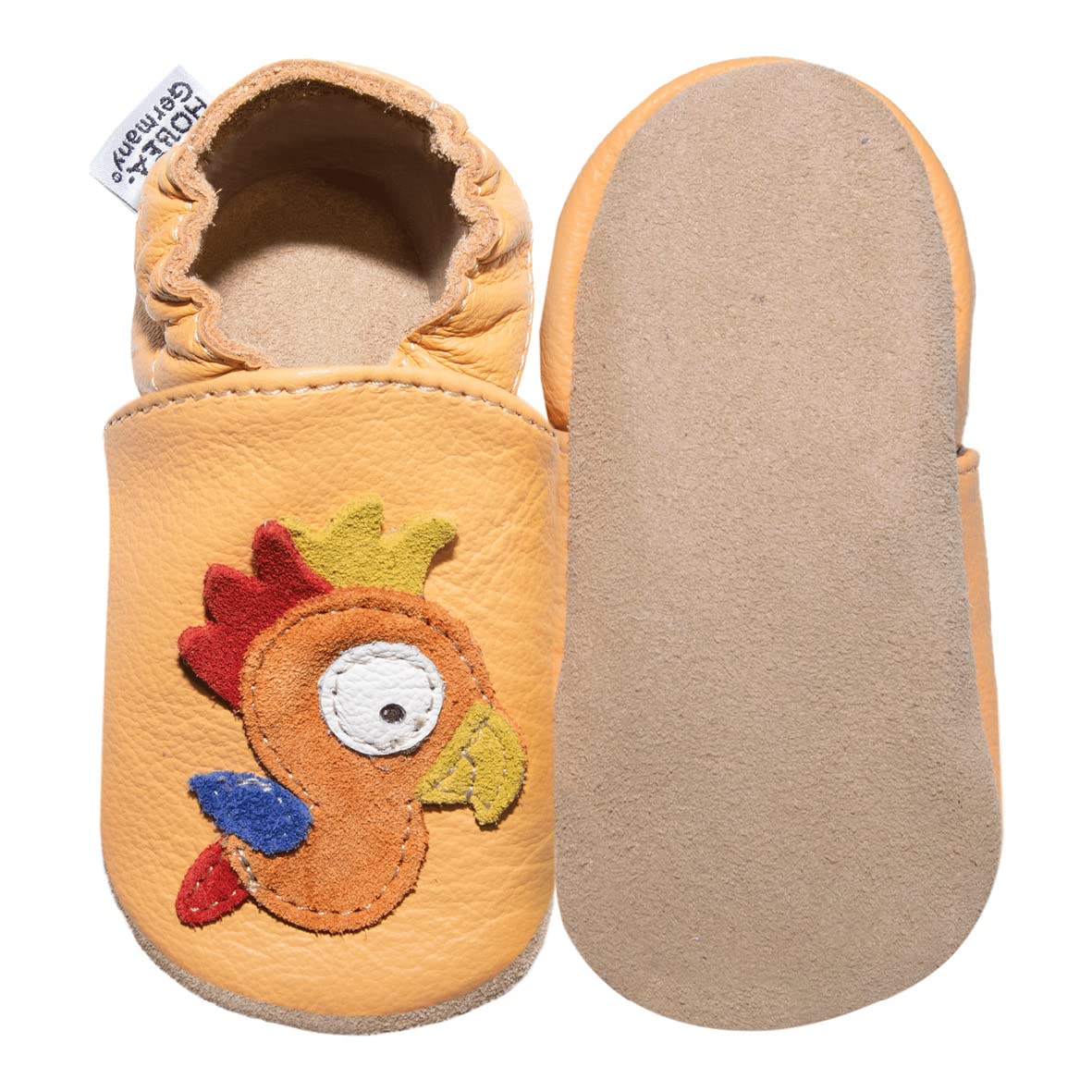 hobea-safestep-papagei-krabbelschuhe-gr-20-orange-leder image 2