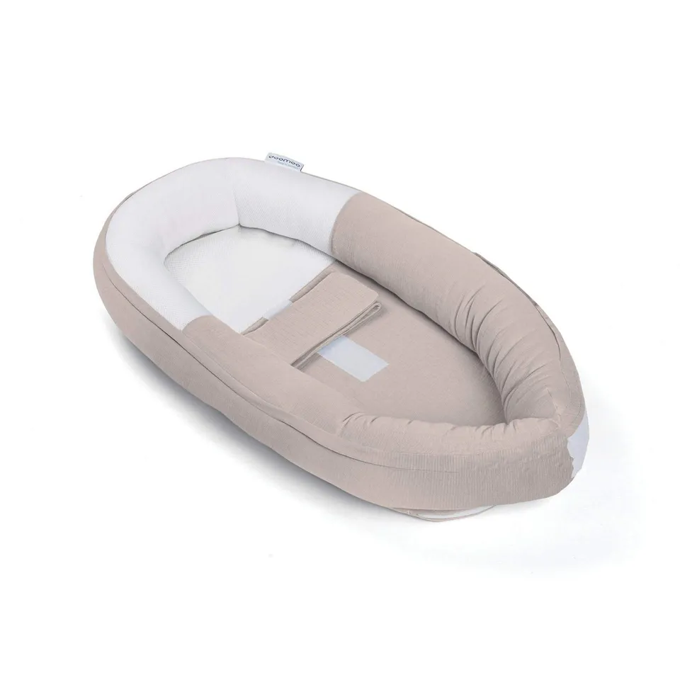 doomoo-cocoon-babynest-leopard-cream-verstellbar-baumwolle image 1