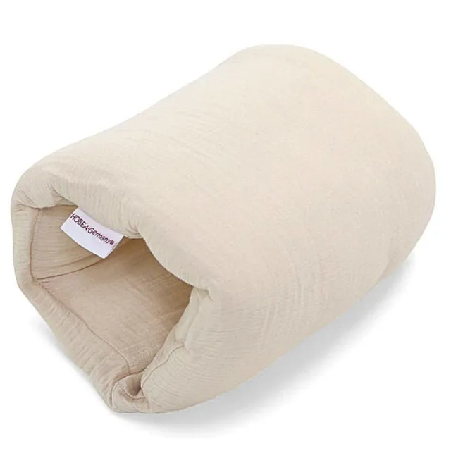 hobea-safestep-ministillkissen-musselin-beige-bio-baumwolle image 1