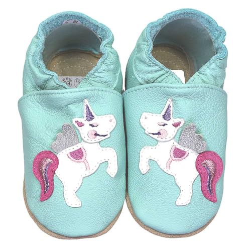 hobea-safestep-einhorn-mint-kinderhausschuhe-leder-24-25 image 8