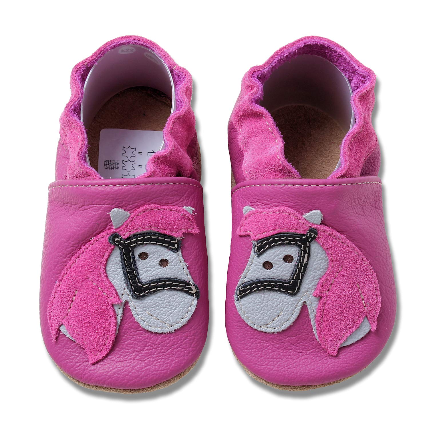 hobea-safestep-krabbelschuhe-pferd-pink-24-25-f-r-m-dchen image 1