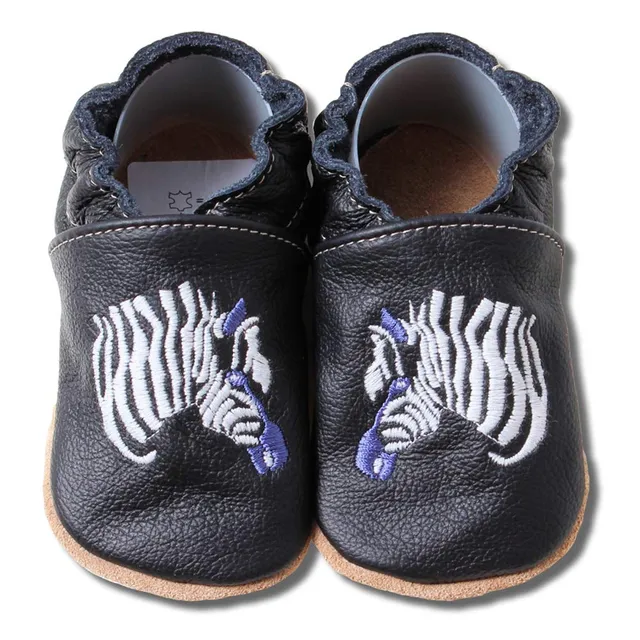 hobea-germany-safestep-krabbelschuhe-zebra-schwarz-26-27 image 1
