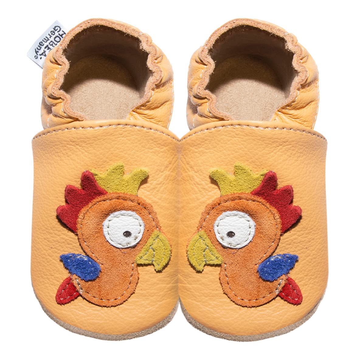 hobea-safestep-papagei-krabbelschuhe-gr-20-orange-leder image 1