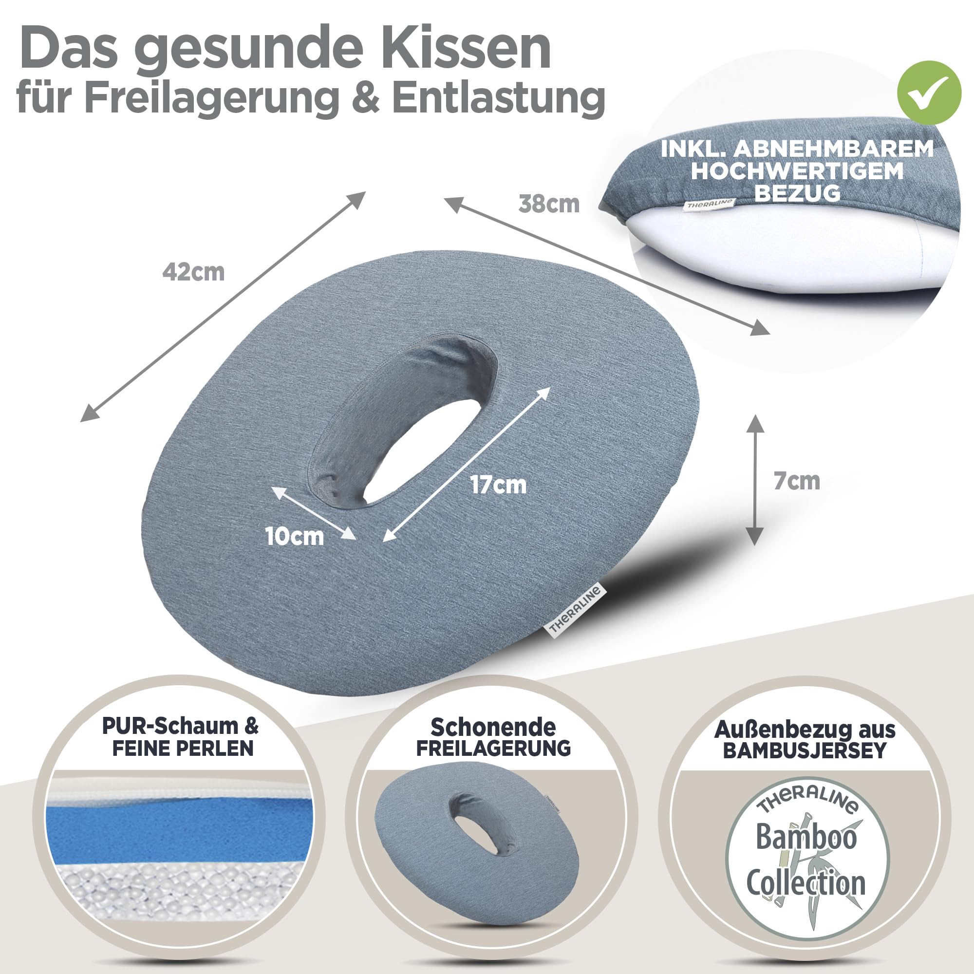 theraline-sitzkissen-sitzring-donut-melange-blau-grau-stei-bein image 5