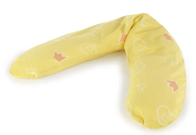 theraline-dodo-stillkissen-170-cm-kr-nchen-gelb-mit-perlenf-llung image 1