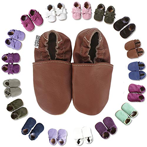 hobea-germany-safestep-krabbelschuhe-uni-braun-22-23 image 4