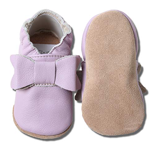 hobea-germany-safestep-krabbelschuhe-schleife-lila-24-25-leder image 6