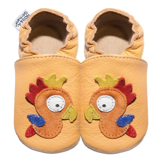 hobea-safestep-papagei-krabbelschuhe-gr-20-orange-leder image 1