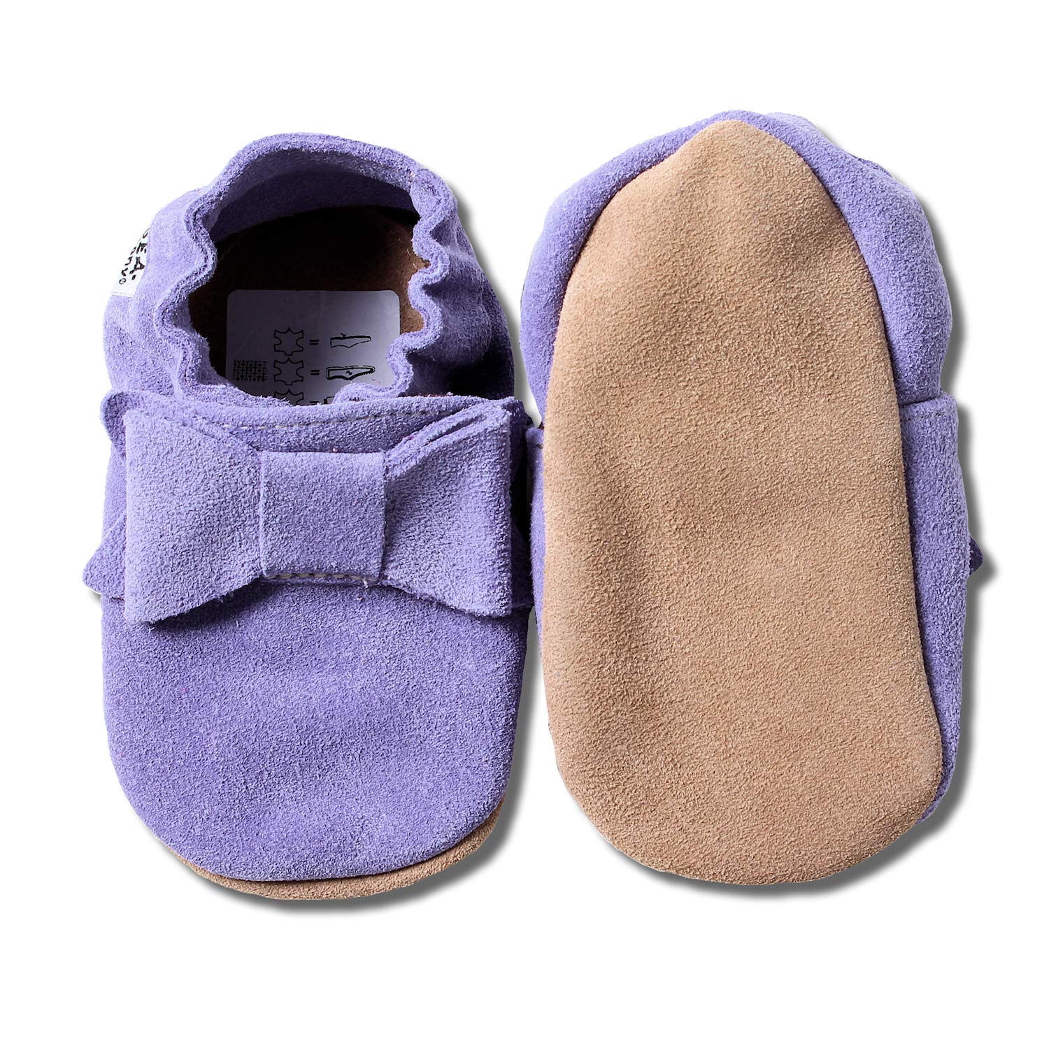 hobea-germany-safestep-krabbelschuhe-18-19-schleife-flieder-wildleder image 2