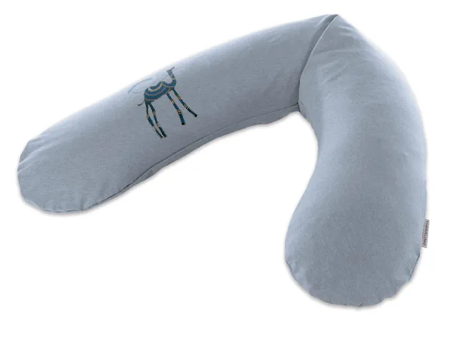 das-original-theraline-stillkissen-190cm-melange-blau-grau-bambus-kamel image 1